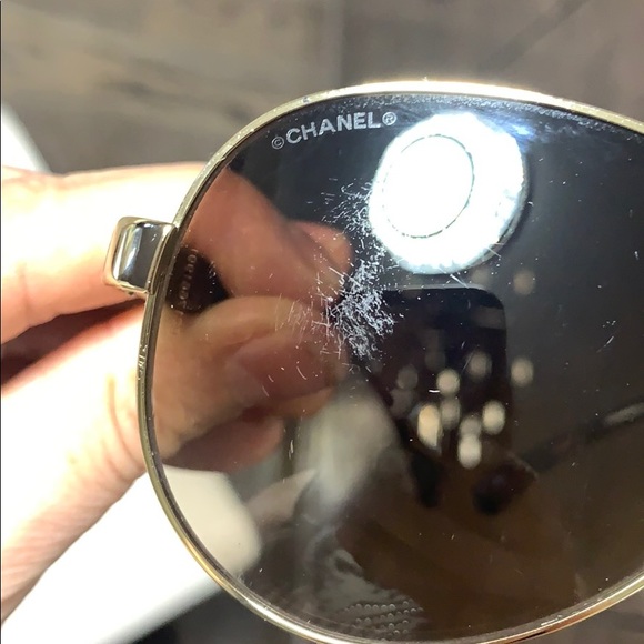 CHANEL Quilted Lambskin Aviator Sunglasses - Picture 7 of 16